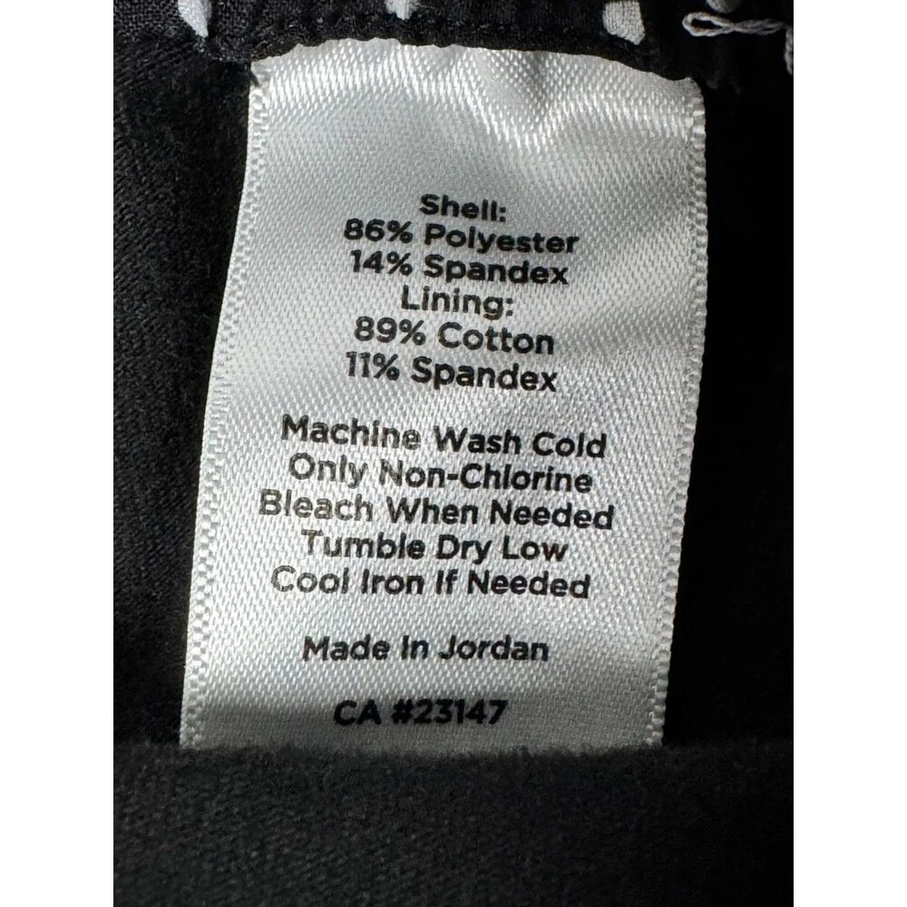 T by Talbots Skort XS Black White‎ Polka Dot Stretch Active Golf Tennis Preppy